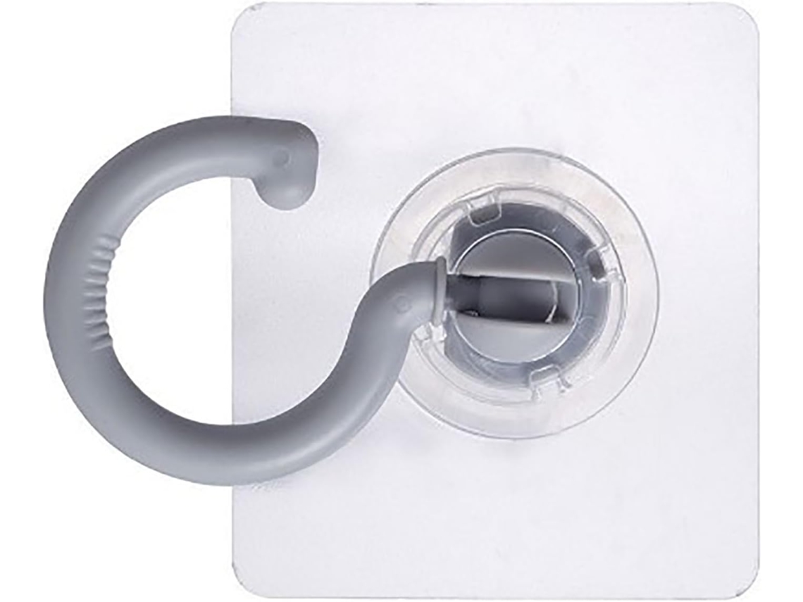 Cabide De Plástico Adesivo Sem Emendas, Prático E Elegante Para Armários De Sala Estar Dormitórios, Cinza