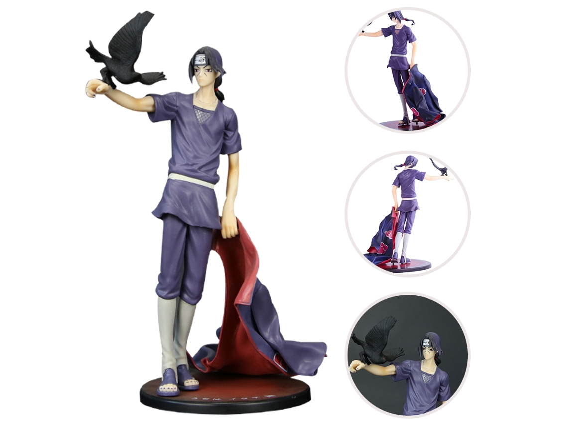 Primerox boneco de Ação Itachi Uchiha Akatsuki Anime Figure Multifuncional Pvc 15cm