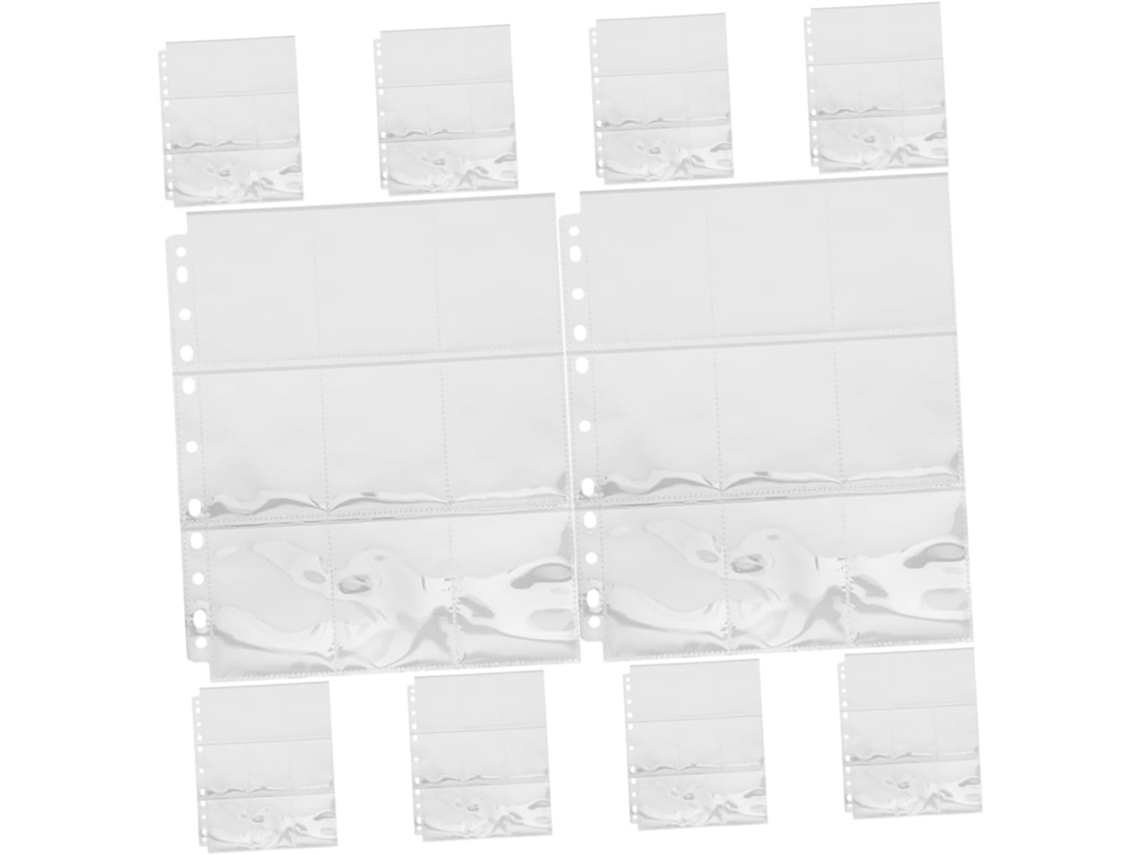 Pacote Com 10 Folhas De Capas Transparentes Para Cartões Fotográficos, Acessórios Para Álbuns De Fot Gokoco