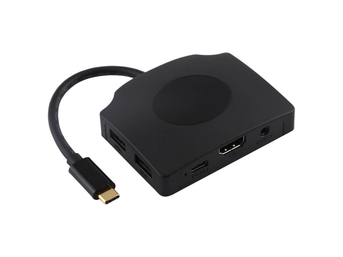 Hub Usb Duplo com 2 Portas Usb 3.0 + Leitor de Cartão Sd/tf + Thunderbolt AQUAFORGE