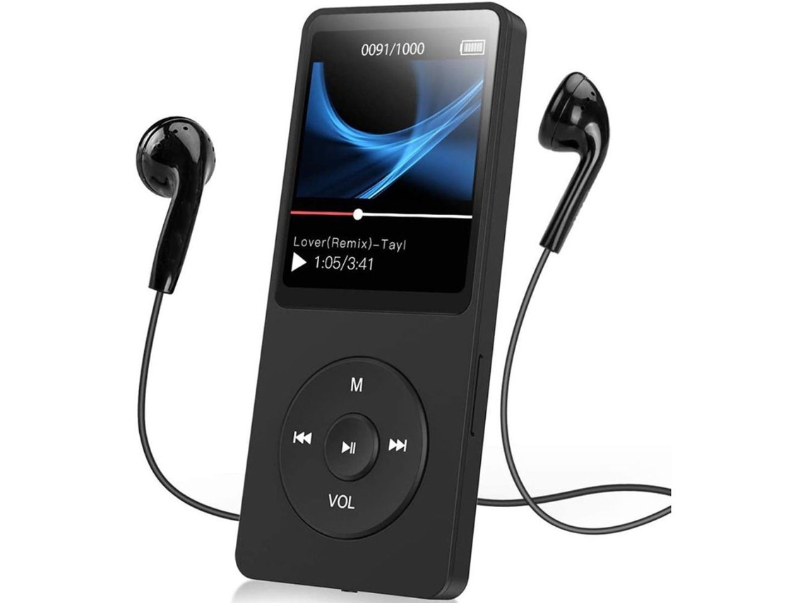 Agptek Mp3 Player Bluetooth 5.0 Sport 32gb Com Fones De Ouvido Tft De 1,5 Polegadas