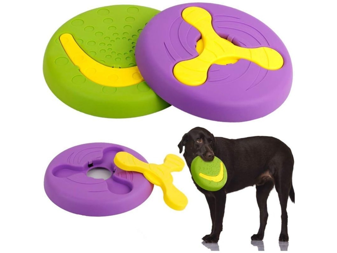 2026-brinquedo De Disco Voador Multifuncional Para Cães, 2 Peças, Durável, Copo Para Água E Comida, Treinamento Ao Ar Livre