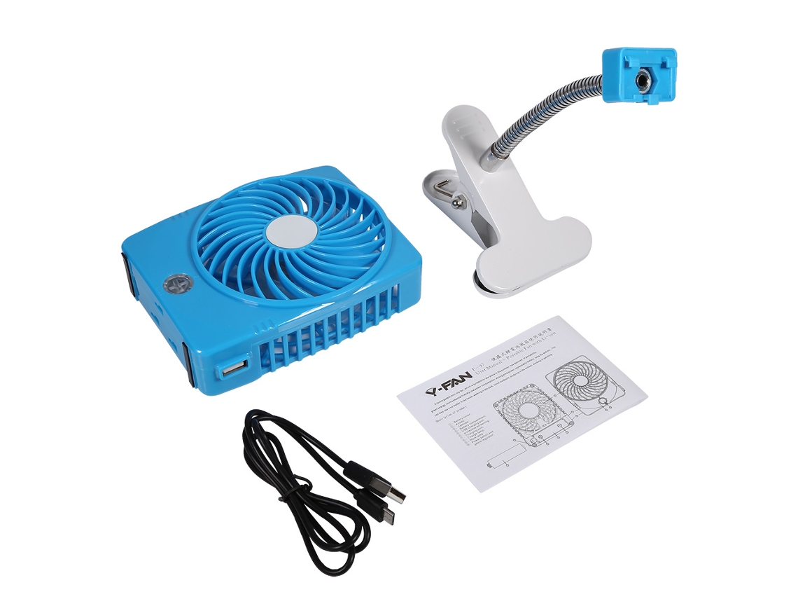 Ventilador Móvel Recarregável Laxiscreed Com 3 Velocidades Ajustáveis E Design Quadrado