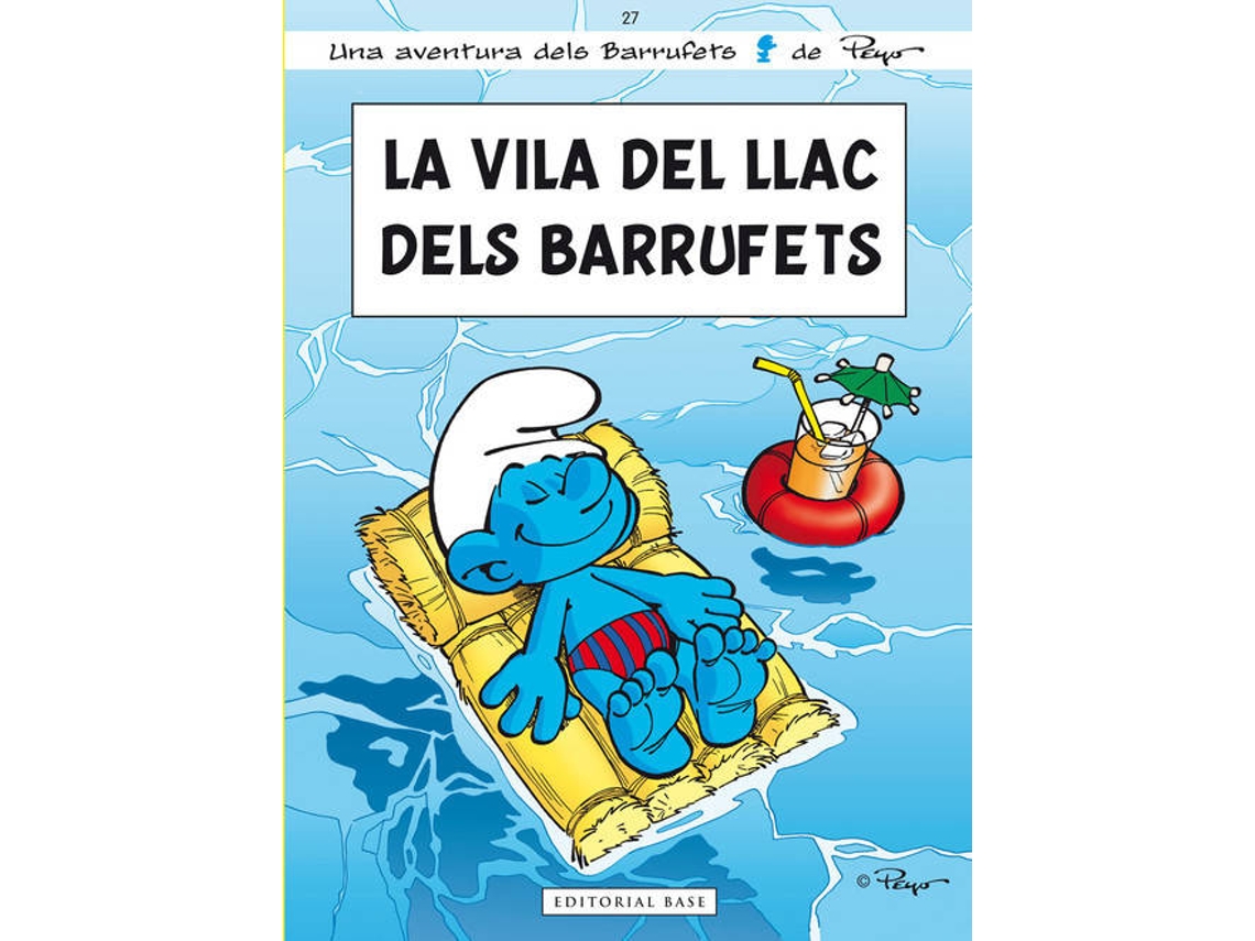 Livro La Vila Del Llac Dels Barrufets de Pierre Culliford "Peyo" (Catalão)