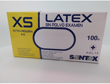 Luva Latex sem Pó com 100 L