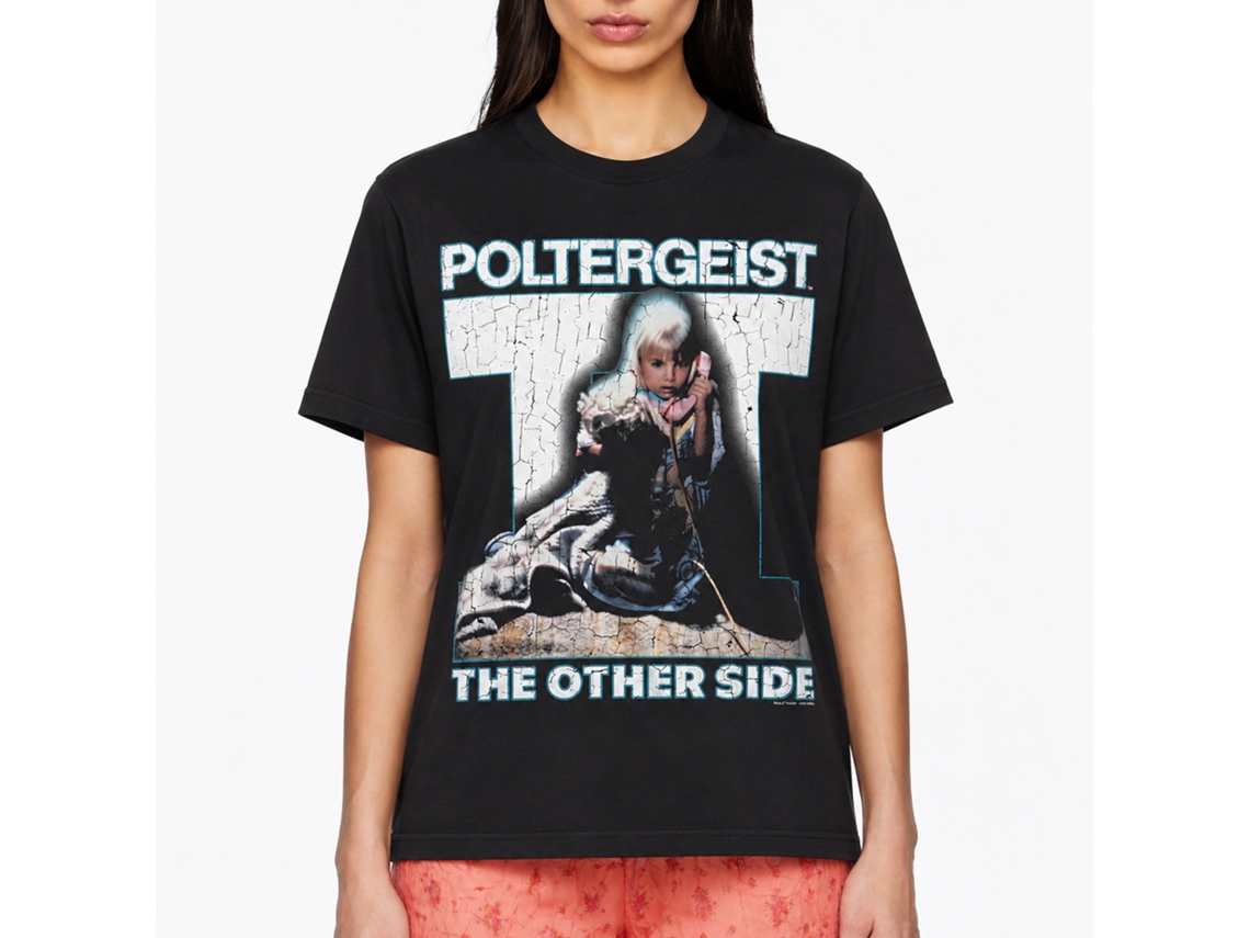 Rockinstone Poltergeist Big 2 Logo Black Adult T-shirt Size:m