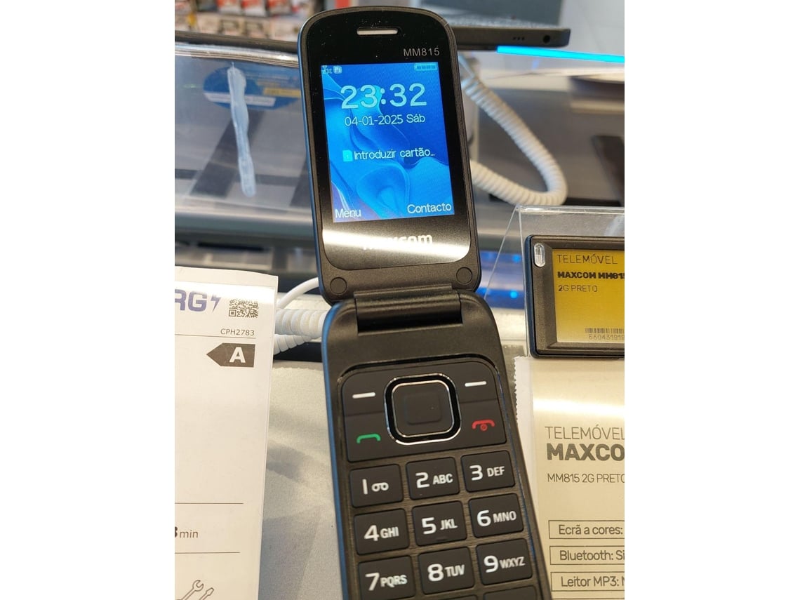 Telemóvel PU MAXCOM MM815 2G (Outlet Caixa Aberta - 2.40'' - Preto)