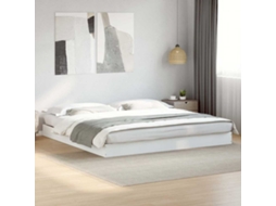 Vidaxl Estrutura De Cama Sem Colchão 180x200 Cm Branco