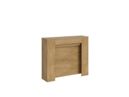 Mesa Consola Extensível 90X25/181 Cm Kiba Carvalho Natural
