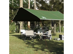 Vidaxl Lona De Campismo 420x440 Cm Impermeável Verde