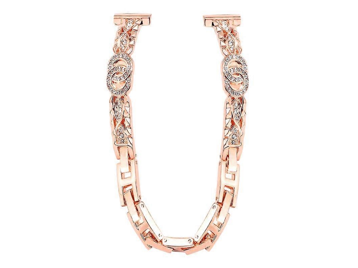 Pulseira Fina Xdfind Em Aço Inoxidável Com Diamantes, 14 Mm