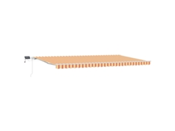 Toldo Retrátil MAISON EXCLUSIVE Amarelo e Laranja 600 × 300 cm