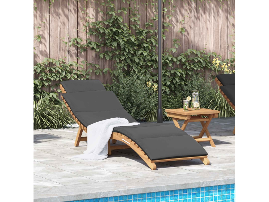 Vidaxl Espreguiçadeira De Jardim Castanho 198 X 55 X 58,5 Cm