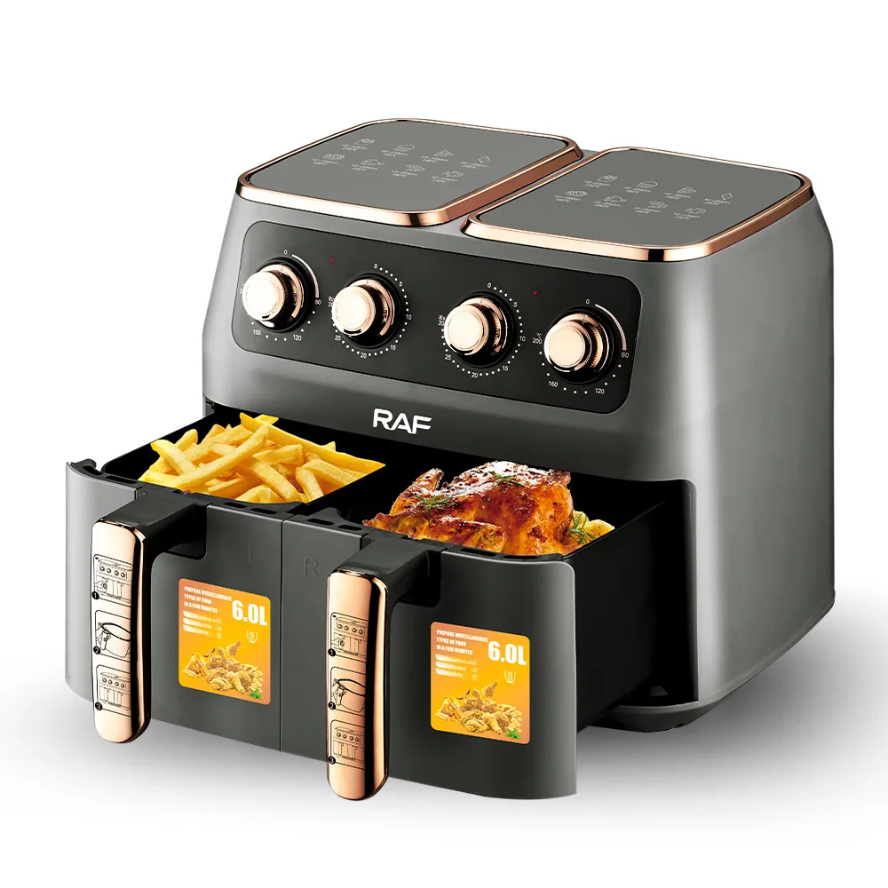 Forno Elétrico Deluxe com Fritadeira a Ar MDUG Preto S/MARCA