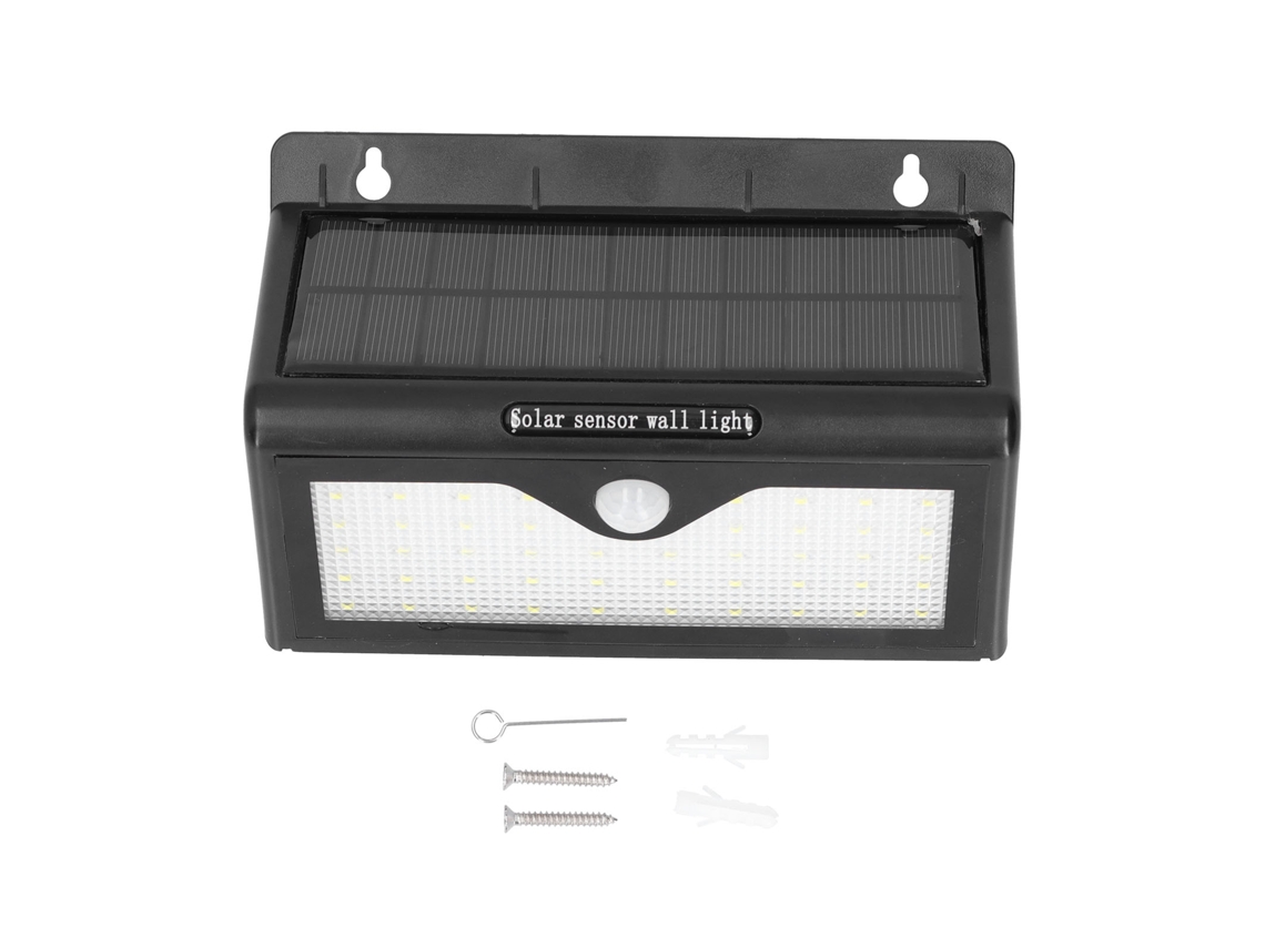 Lâmpada de Parede Solar 46led com Sensor Infravermelho Ip64 Impermeável para Jardim Rua