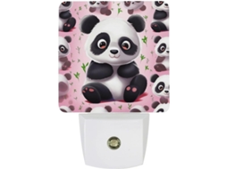 Luminária de parede Panda Star com sensor crepuscular, luz LED brilhante, eficiente em termos de energia, ideal para...