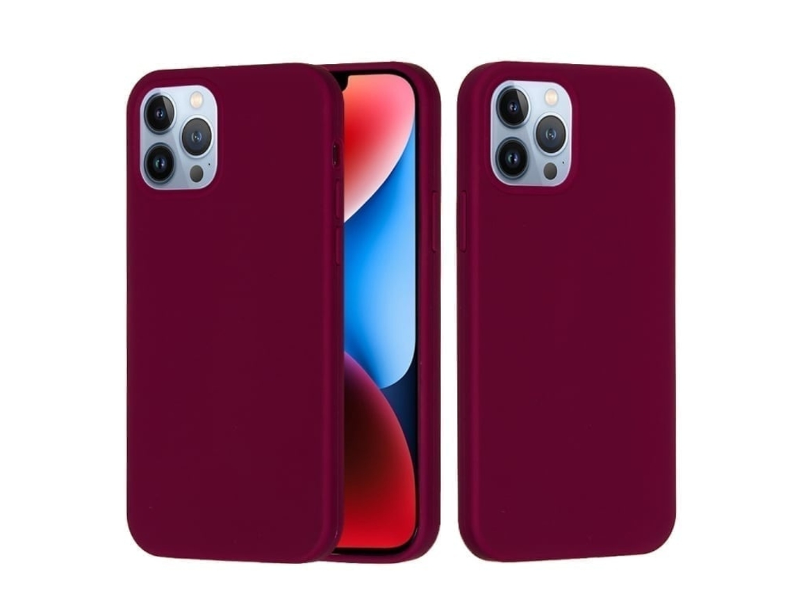 Lurelia Capa Protetora Para Iphone 15 Pro, Em Silicone E Pc, Interior Em Microfibra, Recortes Precisos, Cor Violeta E Anti-riscos