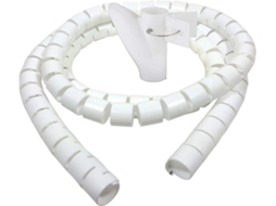 Manga Protetora Para Cabos, 22 Mm, Branco, Flexível, Mesa