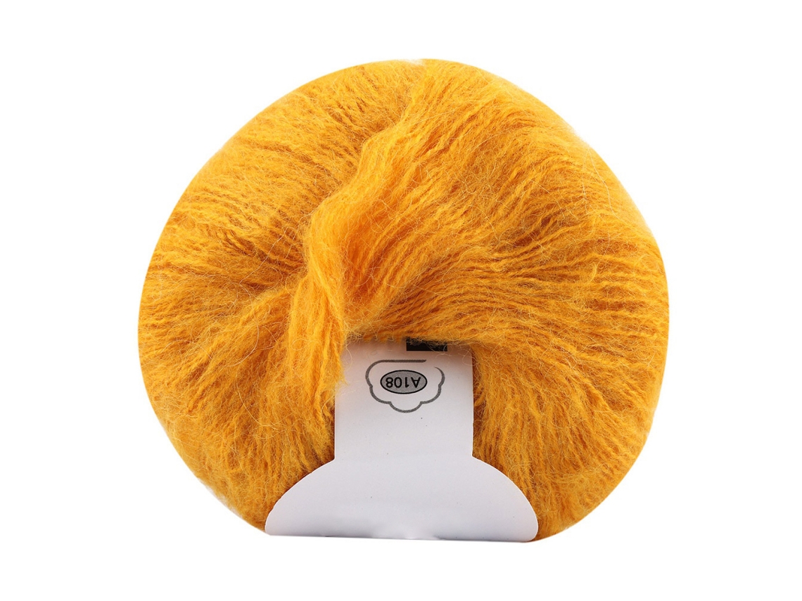 Fio De Crochê Com Mohair Anti Pilling, Fio Leve E Quente Para Xales E Suéteres Diy, Fio De Tricô Mohair Macio Com Halo Delicado Slowmoose