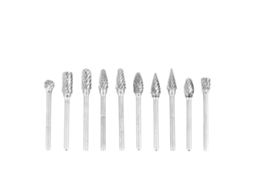 10 Peças De Brocas Rotativas De Carbeto De Tungstênio Ferramentas De Gravura Para Metal (3*6mm)