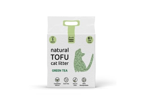 Areia Tofu HAPPY MEOW Chá Verde 6L