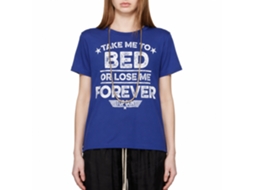 Rockinstone Top Gun Movie Lose Me Forever Solid Royal Adult T-shirt Size:m