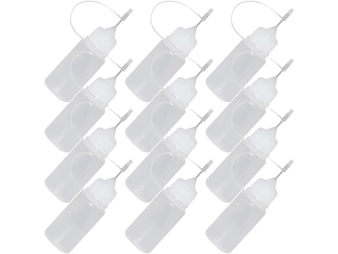 Pacote Com 15 Frascos De Plástico Branco Flexíveis E Recarregáveis De 30ml