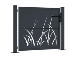 Garden Gate, Garden Gates Vidaxl Antracite Aço (100 X 75 Cm)