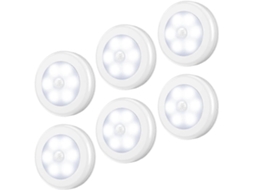 Lurelia Conjunto De 6 Luzes Noturnas Led Com Sensor De Movimento Db