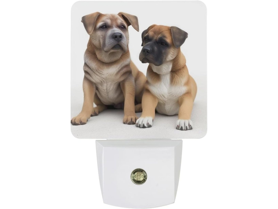 Luz Noturna de Cães, Com Sensor Crepuscular, Luz Led Branca Quente, Lâmpada de Baixo Consumo Quarto, Banheiro