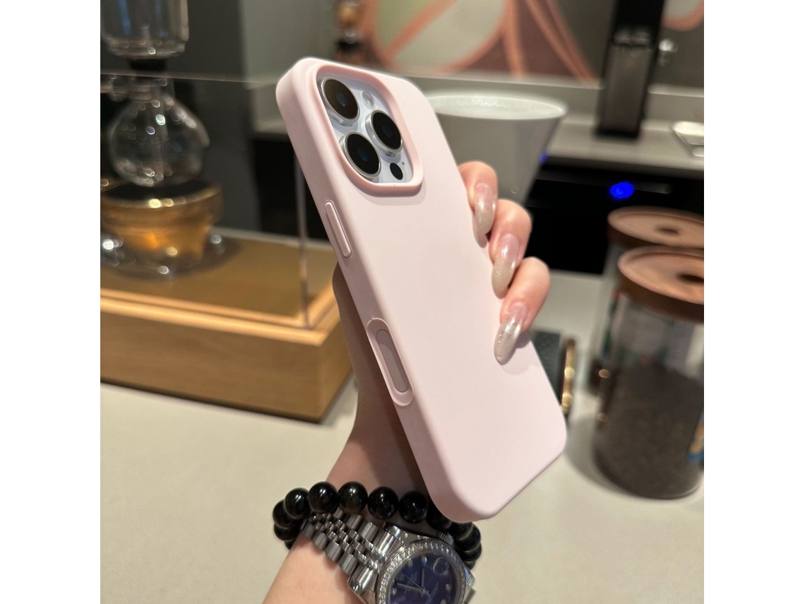 Capa Modilan Rosa Líquida, Tudo Em Um, De Silicone Com Botões.