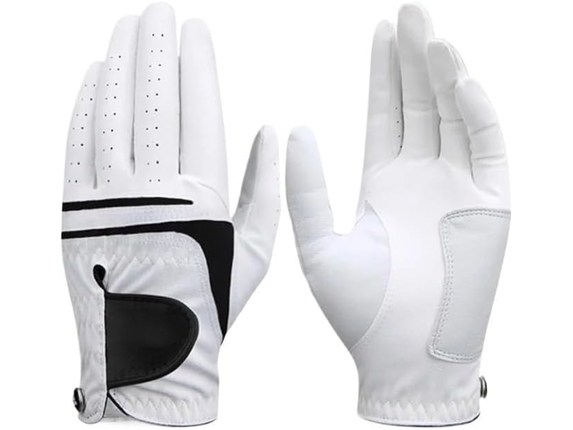 Luvas de Golfe masculinas em couro, respiráveis, antiderrapantes, para treino de swing, S/MARCA