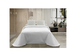 Colcha HOSTELINE Palma Algodão Branco (34x28x9cm)