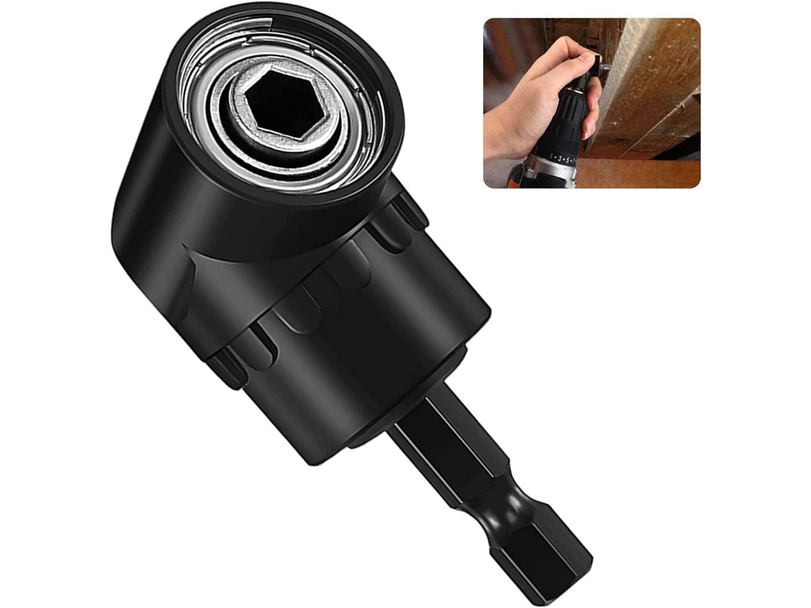 Chave De Fenda Com Adaptador 105°, Furadeira Angular, Fenda, Suporte Multifuncional Para Bits Angulares Encaixe Magnético 1/4". -aquaforge