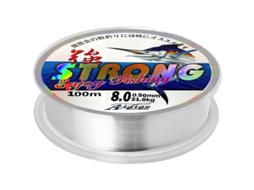 Linha De Pesca Monofilamento De Nylon Transparente 100m 0.5mm Resistente À Abrasão Para Pesca Em Água Doce