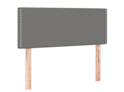 Cabeceira de Cama em Tecido 100x5x78/88 cm Cinzento Escuro MAISON EXCLUSIVE