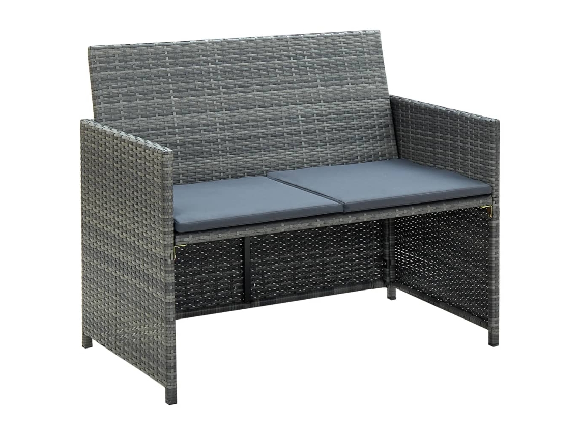Sofa, Sofas Vidaxl Cinzeto Rattan / Vime (n/a)