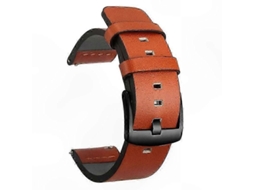 Pulseira Universal De Couro Com Sistema De Liberação Rápida Para Smartwatches.