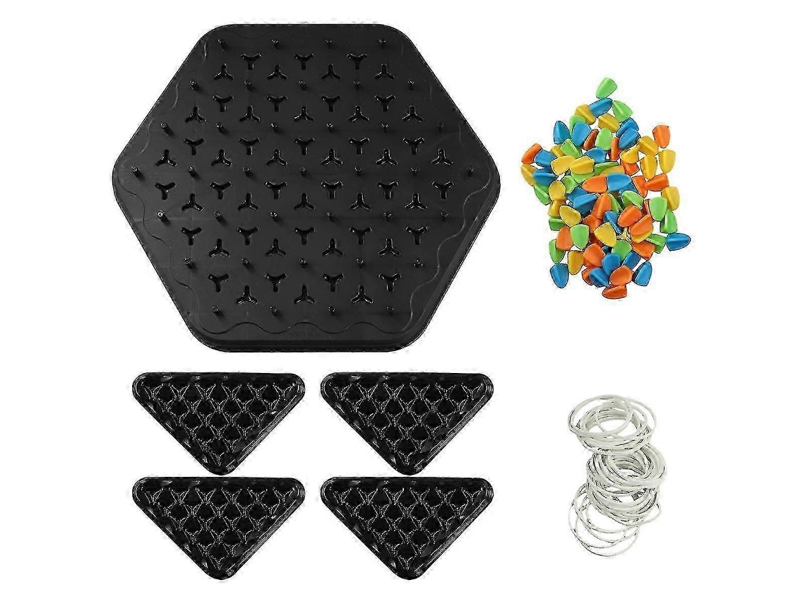 Chain Triangle Chess Game Triggle Rubber Band Educational Interactive Battle Set