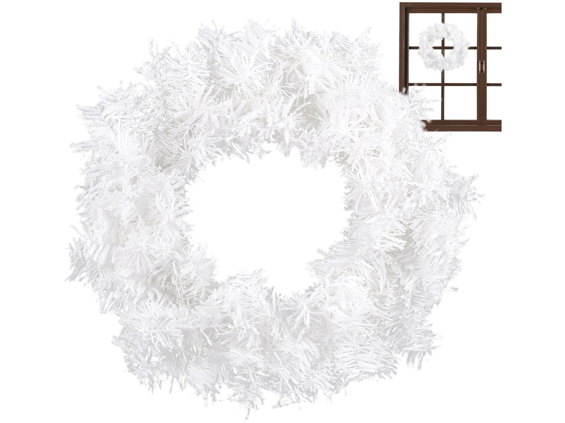 Guirlanda De Natal Rosa De 40,6 Cm | Artificial | Decorativa |