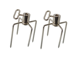 Garfo De Espeto Rotisserie Para Churrasco Com Parafusos, Aprox. 10mm Diâmetro, Conjunto De 2