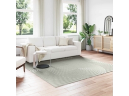 Vidaxl Tapetes De Área Quadrado Palmeras Verde 240 X 240 Cm Poliéster