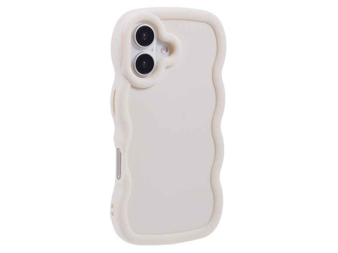 Capa Para Iphone 17 Ondulada Off White