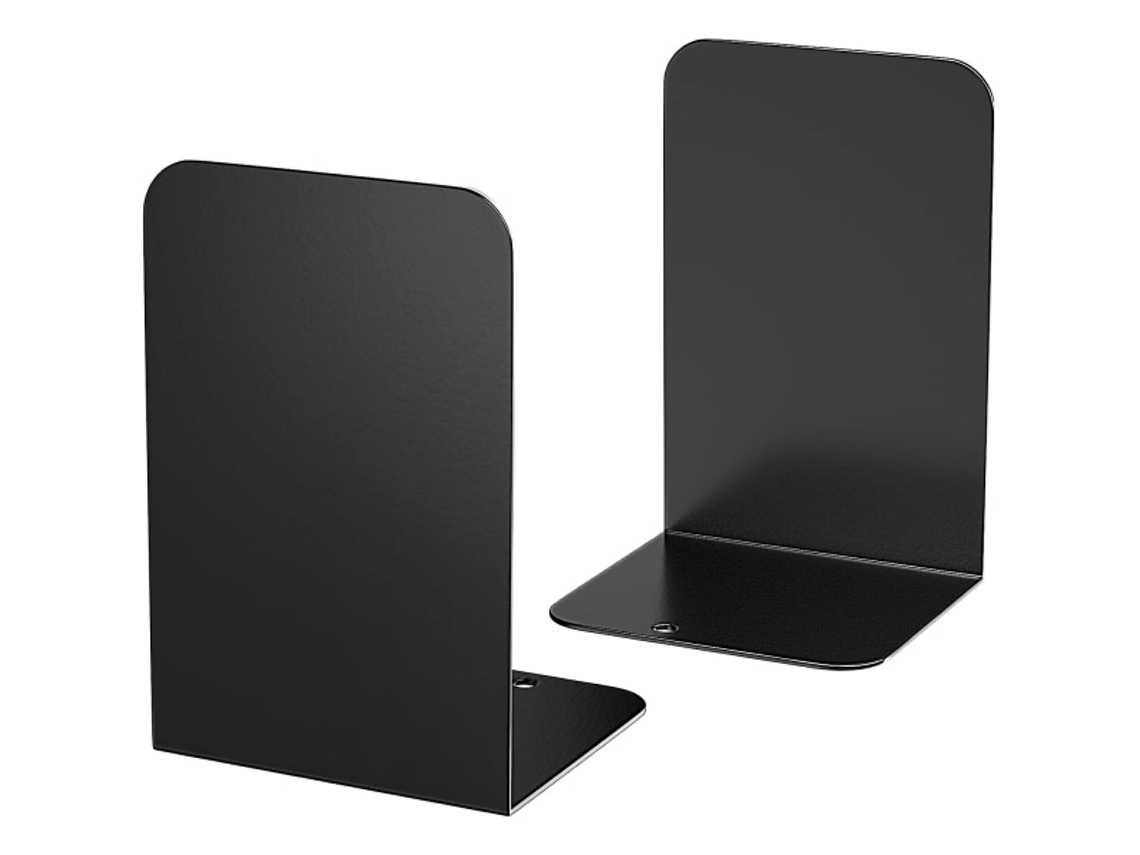 Suportes para Livros, Suportes para Livros Pretos em Metal para Livros Pesados, BRILVIBERA (2 Peças, 5, 3x7, 8x4)