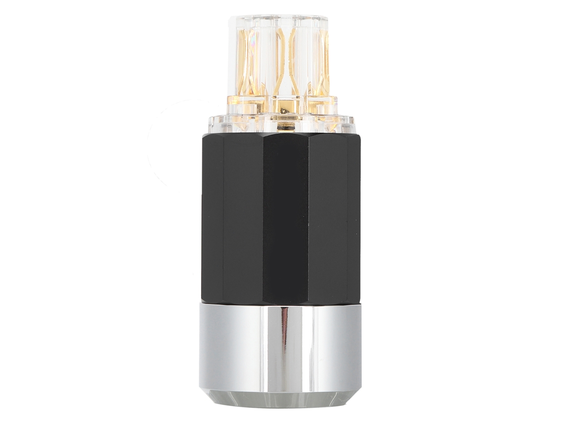 Conector De Energia Hifi (latão Puro, Platina De Ouro 24k)