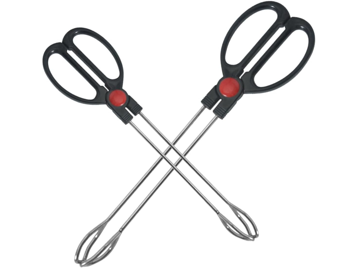 Pinças Para Churrasco Supvox De Aço Inoxidável, 2 Peças, Antiderrapantes E Portáteis, Utensílios De Cozinha Para