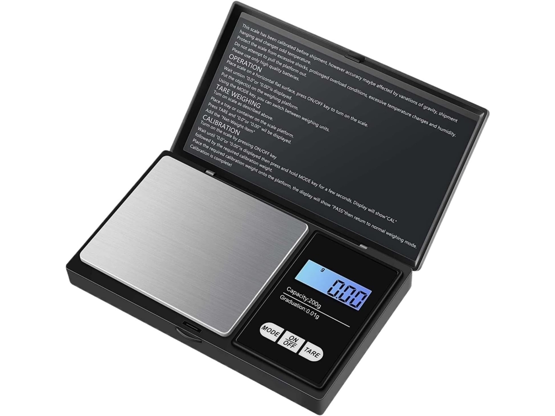 Mini Balança Eletrônica De Aço Inoxidável Joias, Balança Digital De Bolso, Balança Peso De Ouro Em Gramas