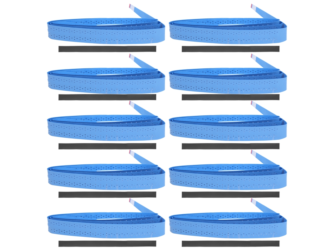 Grip Para Raquete De Badminton Perfurado Antiderrapante Com Bandagem Adesiva Para Raquetes De Tênis E Vara De Pesca