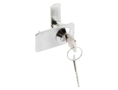 Cerradura puerta cristal doble cromo