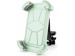 Suporte Smartphone Vélo, Fixação Guidon Ou Rétroviseur, Porte Téléphone Rotação 360°, Rcycles, Vert Menthe,